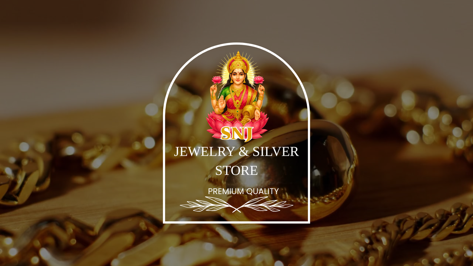 gold and white elegant jewelry store video